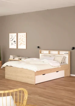 Home affaire Stauraumbett »Ikast Bett, Bettgestell, Stauraum, Aufbewahrung,« Liegefläche 140x200 cm, 2 Schubladen