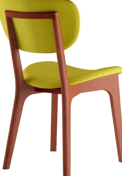 Home affaire Stuhl »COZY Made in Italy« (Set) 2 Stk.Gestell in Buche, Kirsch- oder Nussbaum, Massivholz, Design Stuhl