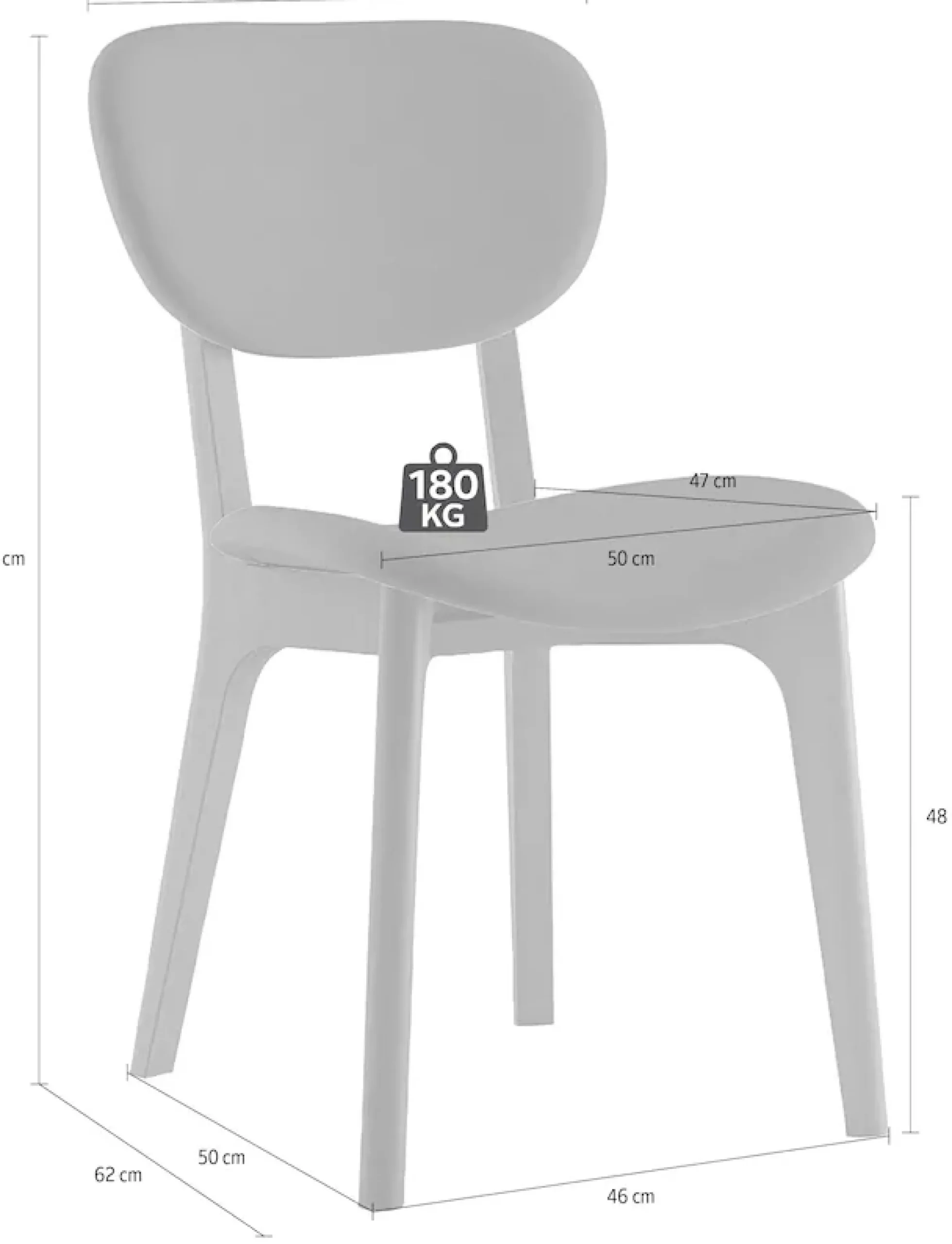 Home affaire Stuhl »COZY Made in Italy« (Set) 2 Stk.Gestell in Buche, Kirsch- oder Nussbaum, Massivholz, Design Stuhl