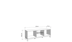 Home affaire TV-Bank »Essex, TV-Board, TV-Kommode, TV-Schrank, TV-Unterschrank, TV-Möbel« Elegantes Lowboard (154 cm) in Kaschmir mit viel Stauraum