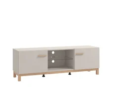 Home affaire TV-Bank »Essex, TV-Board, TV-Kommode, TV-Schrank, TV-Unterschrank, TV-Möbel« Elegantes Lowboard (154 cm) in Kaschmir mit viel Stauraum