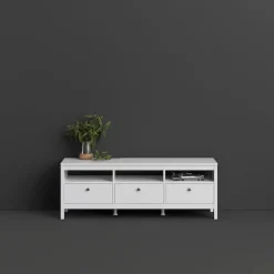 Home affaire TV-Bank »Madrid, TV-Möbel, Fernsehtisch, TV-Unit, Media-Möbel, Sideboard,« mit 3 Schubladen und 3 offenen Fächern, Breite 151 cm, Höhe 54 cm