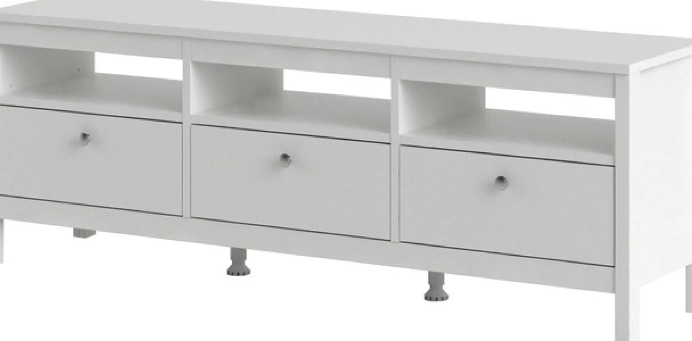 Home affaire TV-Bank »Madrid, TV-Möbel, Fernsehtisch, TV-Unit, Media-Möbel, Sideboard,« mit 3 Schubladen und 3 offenen Fächern, Breite 151 cm, Höhe 54 cm