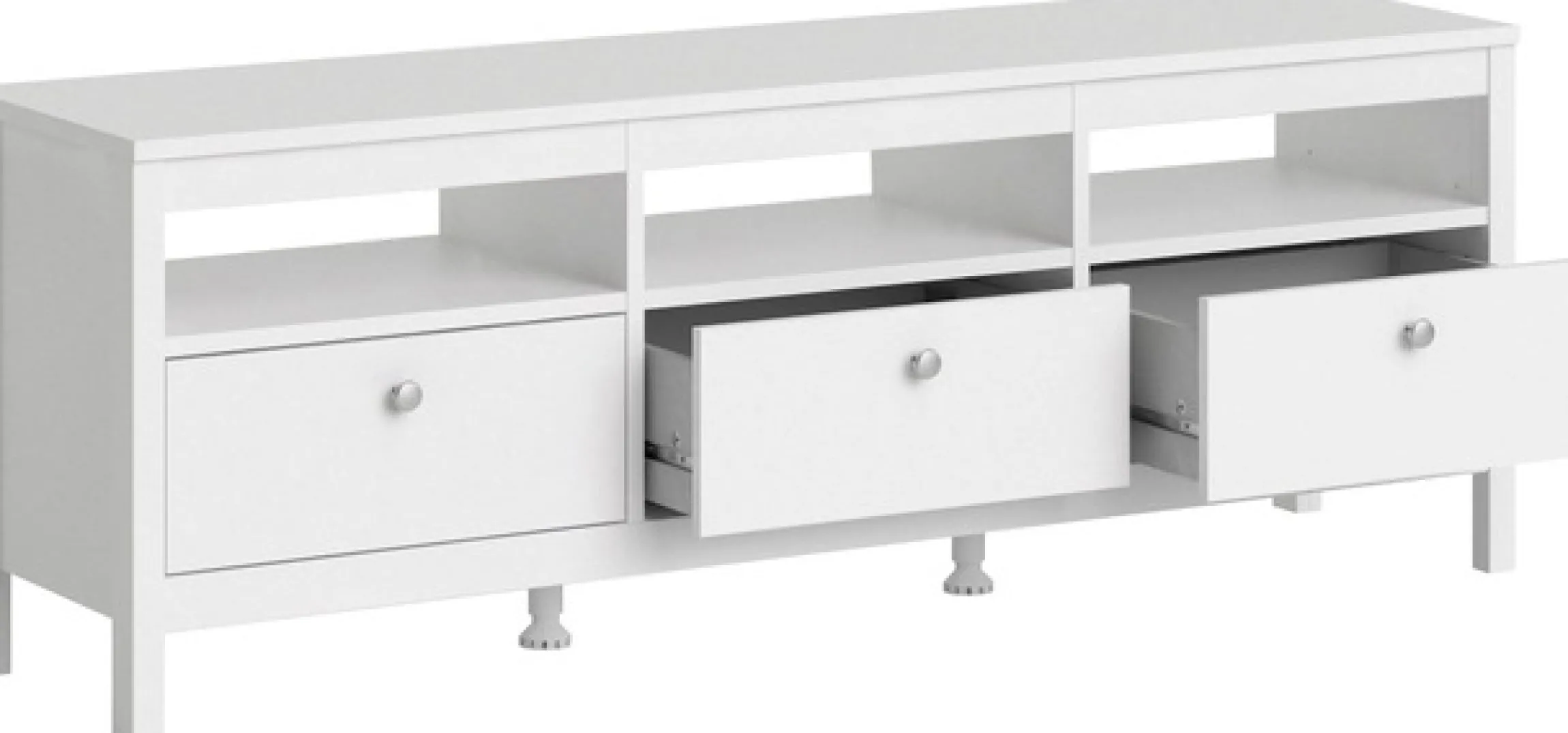 Home affaire TV-Bank »Madrid, TV-Möbel, Fernsehtisch, TV-Unit, Media-Möbel, Sideboard,« mit 3 Schubladen und 3 offenen Fächern, Breite 151 cm, Höhe 54 cm