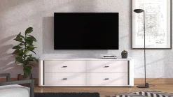 Home affaire TV-Bank »York , TV-Kommode, TV-Schrank, TV-Bank« mit 4 geräumigen Schubladen, Breite 176,5 cm, wandmontage