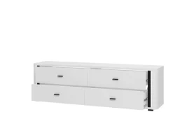 Home affaire TV-Bank »York , TV-Kommode, TV-Schrank, TV-Bank« mit 4 geräumigen Schubladen, Breite 176,5 cm, wandmontage
