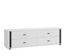 Home affaire TV-Bank »York , TV-Kommode, TV-Schrank, TV-Bank« mit 4 geräumigen Schubladen, Breite 176,5 cm, wandmontage