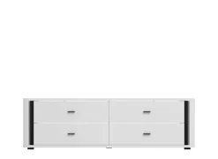 Home affaire TV-Bank »York , TV-Kommode, TV-Schrank, TV-Bank« mit 4 geräumigen Schubladen, Breite 176,5 cm, wandmontage