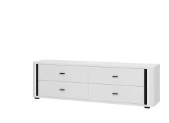 Home affaire TV-Bank »York , TV-Kommode, TV-Schrank, TV-Bank« mit 4 geräumigen Schubladen, Breite 176,5 cm, wandmontage