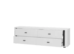 Home affaire TV-Bank »York , TV-Kommode, TV-Schrank, TV-Bank« mit 4 geräumigen Schubladen, Breite 176,5 cm, wandmontage