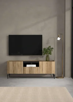 Home affaire TV-Board »Bergen TV-Möbel, Fernsehtisch, TV-Unit, Media-Möbel, Sideboard,« 2 Türen, verstellbaren Böden,1 Schublade, Kabelmanagement, B:147 cm