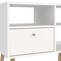Home affaire TV-Board »Bodo TV-Möbel, TV-Unit, Mediamöbel, Regal« 2 Schubladen und 4 offene Fächer, Beine und Griffe aus Massivholz