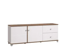 Home affaire TV-Board »Burgundy Lowboard, TV-Schrank, TV-Ständer, Hochglanzfronten« Hochglanzfronten und eine Innenausstattung in Flagstaff Eiche