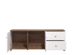 Home affaire TV-Board »Burgundy Lowboard, TV-Schrank, TV-Ständer, Hochglanzfronten« Hochglanzfronten und eine Innenausstattung in Flagstaff Eiche