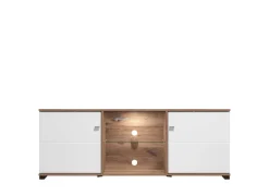 Home affaire TV-Board »Burgundy Lowboard, TV-Schrank, TV-Ständer, Hochglanzfonten« Hochglanzfronten und eine Innenausstattung in Flagstaff Eiche