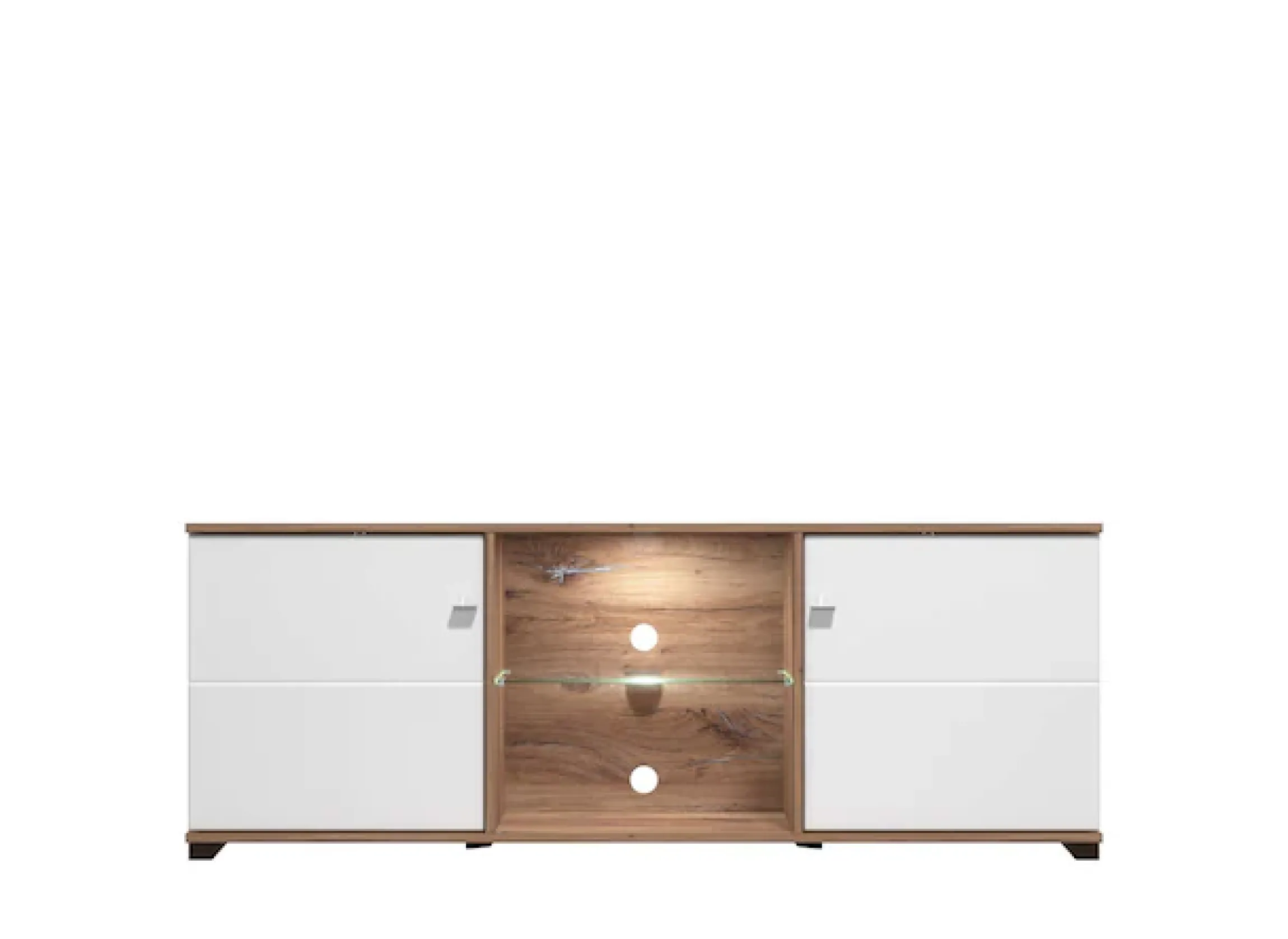 Home affaire TV-Board »Burgundy Lowboard, TV-Schrank, TV-Ständer, Hochglanzfonten« Hochglanzfronten und eine Innenausstattung in Flagstaff Eiche