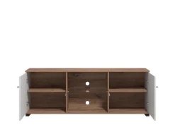 Home affaire TV-Board »Burgundy Lowboard, TV-Schrank, TV-Ständer, Hochglanzfonten« Hochglanzfronten und eine Innenausstattung in Flagstaff Eiche