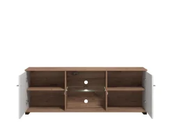 Home affaire TV-Board »Burgundy Lowboard, TV-Schrank, TV-Ständer, Hochglanzfonten« Hochglanzfronten und eine Innenausstattung in Flagstaff Eiche