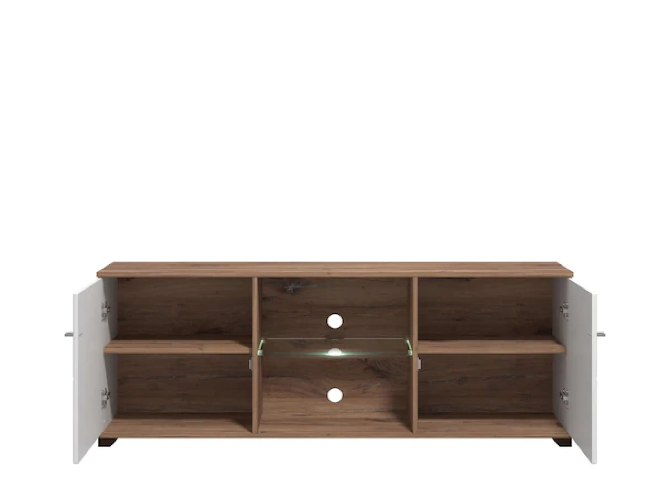 Home affaire TV-Board »Burgundy Lowboard, TV-Schrank, TV-Ständer, Hochglanzfonten« Hochglanzfronten und eine Innenausstattung in Flagstaff Eiche