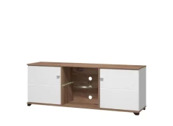 Home affaire TV-Board »Burgundy Lowboard, TV-Schrank, TV-Ständer, Hochglanzfonten« Hochglanzfronten und eine Innenausstattung in Flagstaff Eiche
