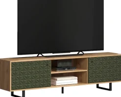 Home affaire TV-Board »Ferretti« TV-Tisch mit besonderer Fräsung - Füße und Griffe aus Metall