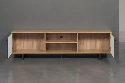 Home affaire TV-Board »Ferretti« TV-Tisch mit besonderer Fräsung - Füße und Griffe aus Metall