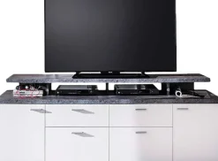 Home affaire TV-Board »Messina« 1 Stk. tlg. TV-Lowboard mit Türen, Schubladen & Fächern - (B/T/H) 180/47/66 cm
