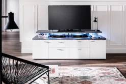 Home affaire TV-Board »Messina« 1 Stk. tlg. TV-Lowboard mit Türen, Schubladen & Fächern - (B/T/H) 180/47/66 cm