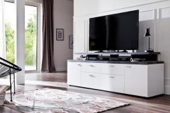 Home affaire TV-Board »Messina« 1 Stk. tlg. TV-Lowboard mit Türen, Schubladen & Fächern - (B/T/H) 180/47/66 cm