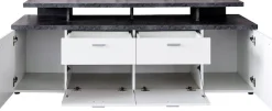 Home affaire TV-Board »Messina« 1 Stk. tlg. TV-Lowboard mit Türen, Schubladen & Fächern - (B/T/H) 180/47/66 cm