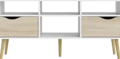 Home affaire TV-Board »Oslo, TV-Möbel, Fernsehtisch, TV-Unit, Media-Möbel,« TV-Kommode mit 2 Schubladen,4 Fächern, Breite 117 cm, Höhe 57 cm