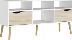 Home affaire TV-Board »Oslo, TV-Möbel, Fernsehtisch, TV-Unit, Media-Möbel,« TV-Kommode mit 2 Schubladen,4 Fächern, Breite 117 cm, Höhe 57 cm