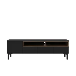 Home affaire TV-Board »Roomers TV-Board, TV-Möbel, TV-Unit, Media-Möbel, Sideboard« Breite/Höhe 156/48 cm, 2 offene Fächer mit Rahmen-Optik, Kabelführung