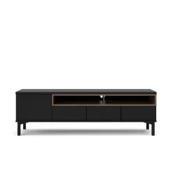 Home affaire TV-Board »Roomers TV-Board, TV-Möbel, TV-Unit, Media-Möbel, Sideboard« Breite/Höhe 156/48 cm, 2 offene Fächer mit Rahmen-Optik, Kabelführung