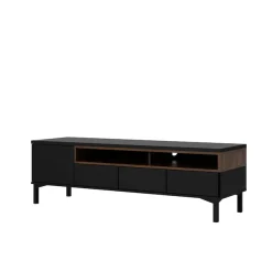 Home affaire TV-Board »Roomers TV-Board, TV-Möbel, TV-Unit, Media-Möbel, Sideboard« Breite/Höhe 156/48 cm, 2 offene Fächer mit Rahmen-Optik, Kabelführung