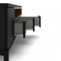Home affaire TV-Board »Roomers TV-Board, TV-Möbel, TV-Unit, Media-Möbel, Sideboard« Breite/Höhe 156/48 cm, 2 offene Fächer mit Rahmen-Optik, Kabelführung