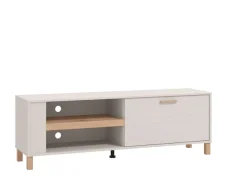 Home affaire TV-Board »Sheffield TV-Bank, TV-Schrank, TV-Lowboard, TV-Möbel, Breite 157 cm« Klapptür, 2D-beschichtetes MDF-Profil, Heißprägedetails