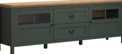 Home affaire TV-Board »Vienna« 1 Stk. tlg. Lowboard mit Beleuchtung und Vollauszug-Schublade - B/T/H 184/45/64 cm