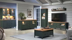 Home affaire TV-Board »Vienna« 1 Stk. tlg. Lowboard mit Beleuchtung und Vollauszug-Schublade - B/T/H 184/45/64 cm