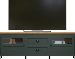 Home affaire TV-Board »Vienna« 1 Stk. tlg. Lowboard mit Beleuchtung und Vollauszug-Schublade - B/T/H 184/45/64 cm