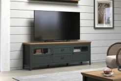 Home affaire TV-Board »Vienna« 1 Stk. tlg. Lowboard mit Beleuchtung und Vollauszug-Schublade - B/T/H 184/45/64 cm