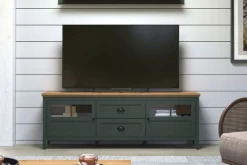 Home affaire TV-Board »Vienna« 1 Stk. tlg. Lowboard mit Beleuchtung und Vollauszug-Schublade - B/T/H 184/45/64 cm