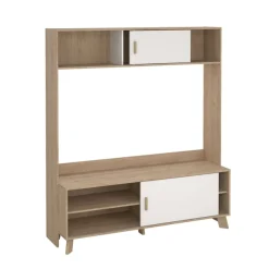 Home affaire TV-Schrank »Ikast TV-Möbel, TV-Wand, Wohnwand, TV-Regal, TV-Element« 2 Schiebetüren, Breite 159 cm, Höhe 181 cm
