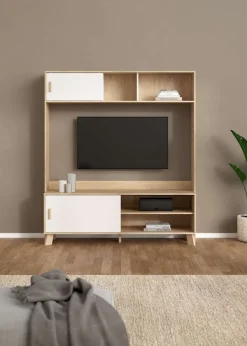 Home affaire TV-Schrank »Ikast TV-Möbel, TV-Wand, Wohnwand, TV-Regal, TV-Element« 2 Schiebetüren, Breite 159 cm, Höhe 181 cm