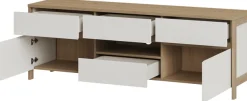 Home affaire TV-Schrank »Stranda, moderner TV-Unterschrank, Kommode im Scandi-Style, Lowboard« Rahmenoptik, ausreichend Stauraum, vielseitig einsetzbar, 164 cm breit