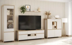 Home affaire TV-Schrank »Stranda, moderner TV-Unterschrank, Kommode im Scandi-Style, Lowboard« Rahmenoptik, ausreichend Stauraum, vielseitig einsetzbar, 164 cm breit