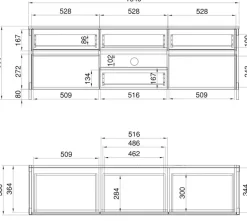 Home affaire TV-Schrank »Stranda, moderner TV-Unterschrank, Kommode im Scandi-Style, Lowboard« Rahmenoptik, ausreichend Stauraum, vielseitig einsetzbar, 164 cm breit