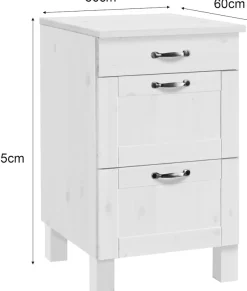 Home affaire Unterschrank »Alby« Breite 50 cm, 3 Schubladen