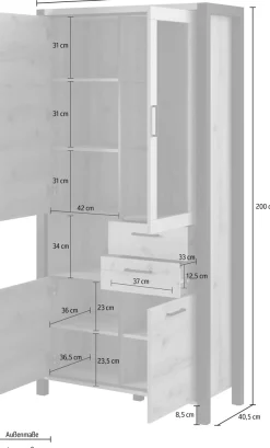 Home affaire Vitrine »Aktiv«