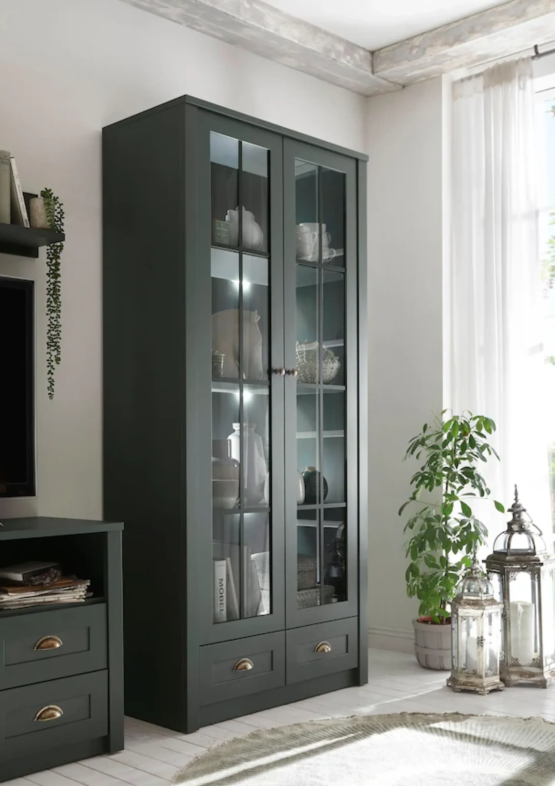 Home affaire Vitrine »Ascot« Höhe 197 cm